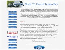 Tablet Screenshot of modelafordclubtampa.com